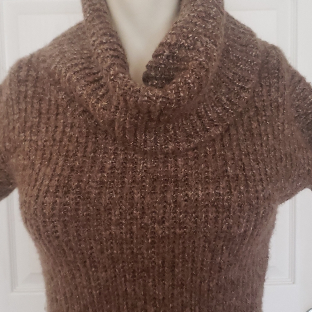 Love stitch turtleneck sweater dress